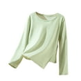thumbnail image 1 of Sexlip Wool Sweaters Women Long Sleeve Slash Neck Loose Casual Warm Sweater Pullover Top Green XL, 1 of 9