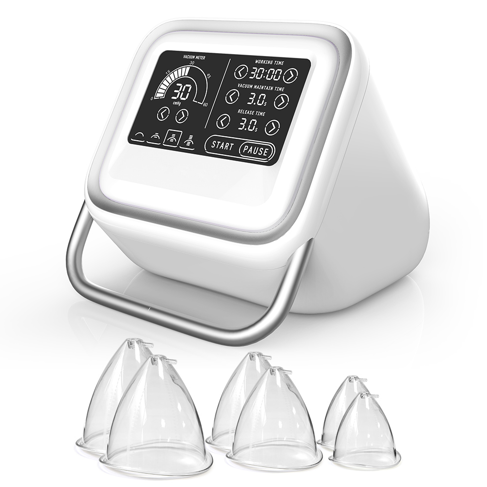 Sextupole Vacuum Therapy Machine for Buttocks Body Massager, 4 Modes