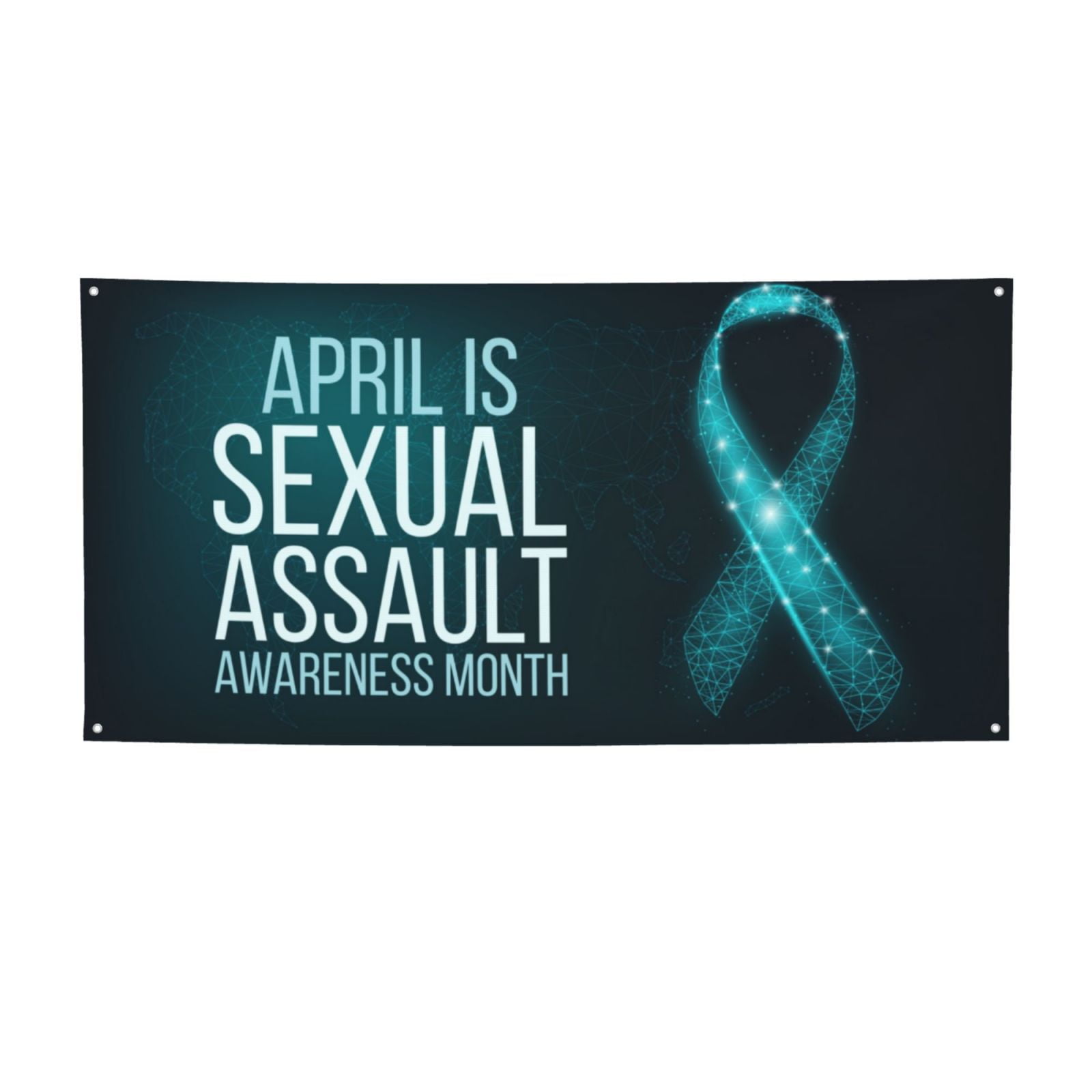 Sexual Assault Awareness Month Banner Backdrop Flag Tapestry Party Photography Background Wall 9227