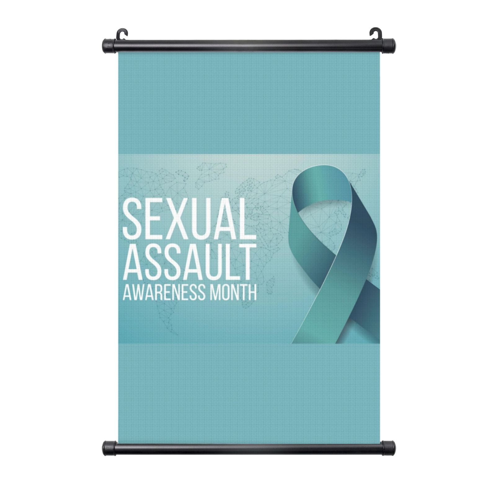 Sexual Assault Awareness Month Poster Wall Art Banner Backdrop Prints ...
