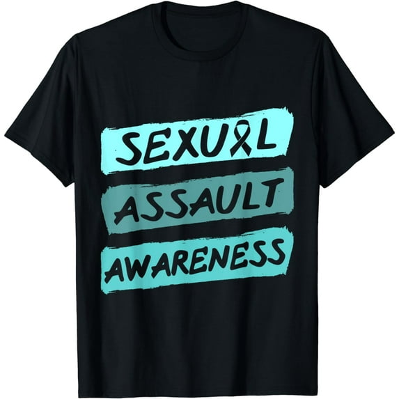 Sexual Assault Awareness Teal Ribbon T-Shirt