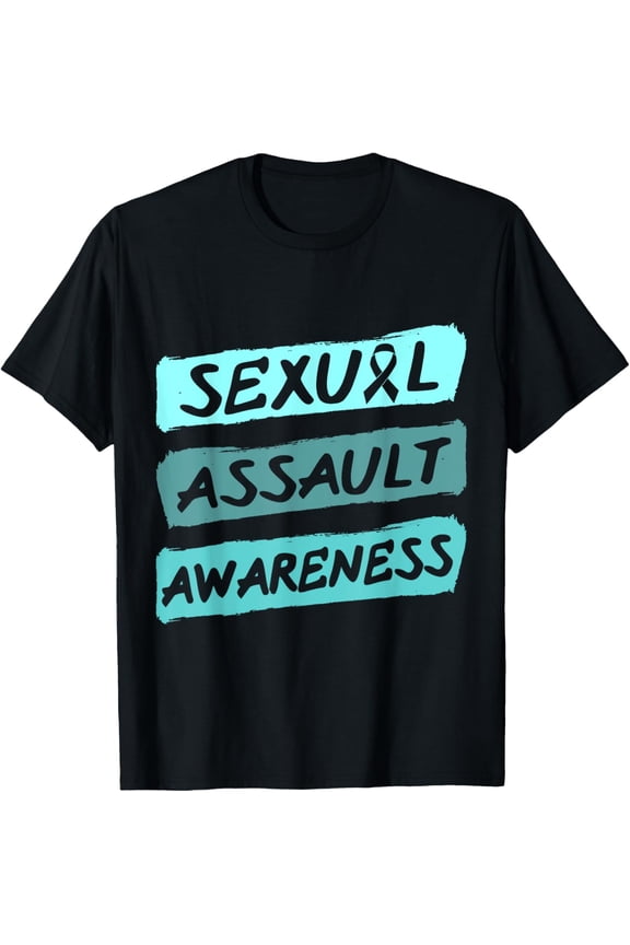 Sexual Assault Awareness Teal Ribbon T-Shirt