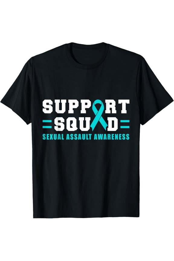 Sexual Assault Support Squad Ribbon T-Shirt