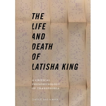 Sexual Cultures The Life and Death of Latisha King: A Critical Phenomenology of Transphobia, Book 10, (Hardcover)