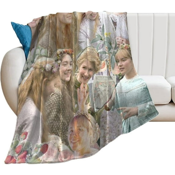 Sexy #4 Florence Pugh Blanket Super Soft Throw Blanket Silky Flannel Lightweight for Sofa, Bed Blanket All Season Use 30""*40""(76 * 100cm), Style-1