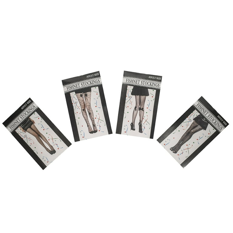 4 Pairs Black Fishnet Stockings Tights Women Sexy Stripper Exotic Goth Grunge 4 Pairs Black Fishnet Stockings Tights Women Sexy Stripper Exotic Goth Grunge