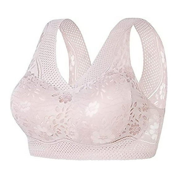 Sexy Back Breathable Thin Bras For Women Lace Sports Bra For Women, Bras with Eco-Friendly Bamboo Fabric, Bras for Postpartum Belly Support, Wireless Comfort Bras for Everyday Wear