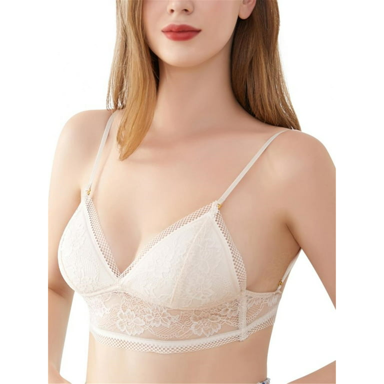 Sexy Backless Bra Wireless Bra, Deep V Low Back Halter Lingerie,with Thin  Strap Convertible Multiway, S-L 