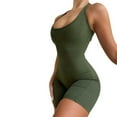 thumbnail image 1 of Sexy Backless Jumpsuit For Women Summer Sleeveless Tank Top Bodycon Short Romper Ribbed Short Bodysuit, 1 of 2