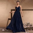 thumbnail image 1 of Sexy Backless Maxi Formal Dress for Women with Sequin, Sleeveless Pleated Evening Gowns for Wedding and Cocktail, 1 of 6