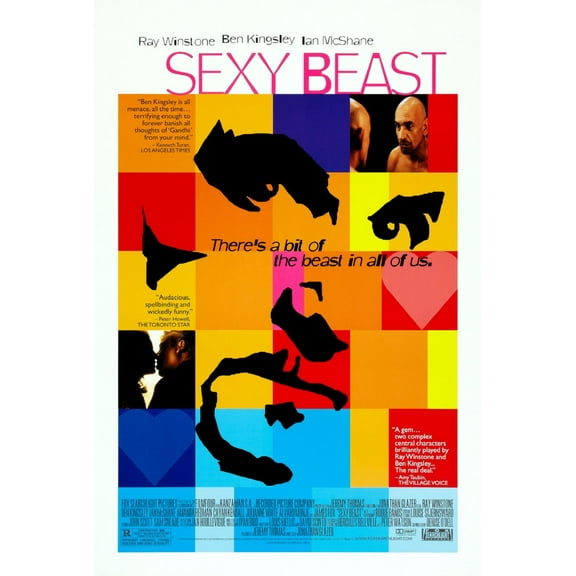 Sexy Beast poster Metal Print 12x16 Large Print on Metal 12x16 Square Adults Best Posters
