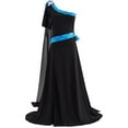 thumbnail image 1 of Sexy Black Off-Shoulder Maxi Dress for Women, 1 of 8