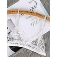 thumbnail image 1 of Sexy Bra Floral Lace Wire Bra Bustier Sheer Top Seamless Bralette Transparent Cup Wireless Bras Brassiere Underwear, 1 of 1
