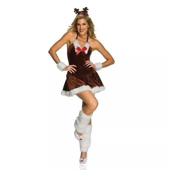 Ruby Slipper Sales Co., LLC (Rubies) Sexy Christmas Festive Female Reindeer Adult Costume Large Female