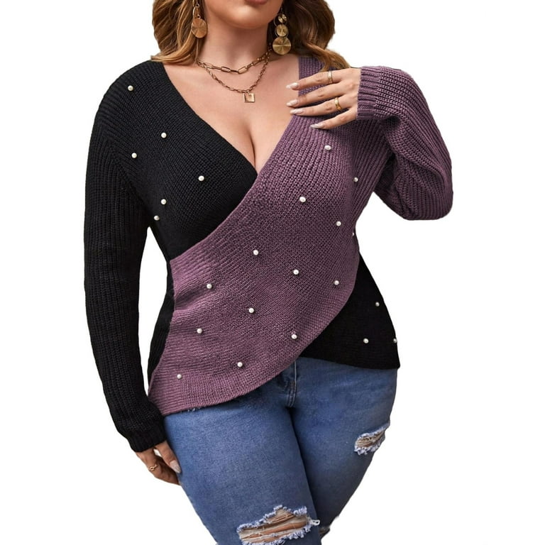 Sexy plus size sweaters online