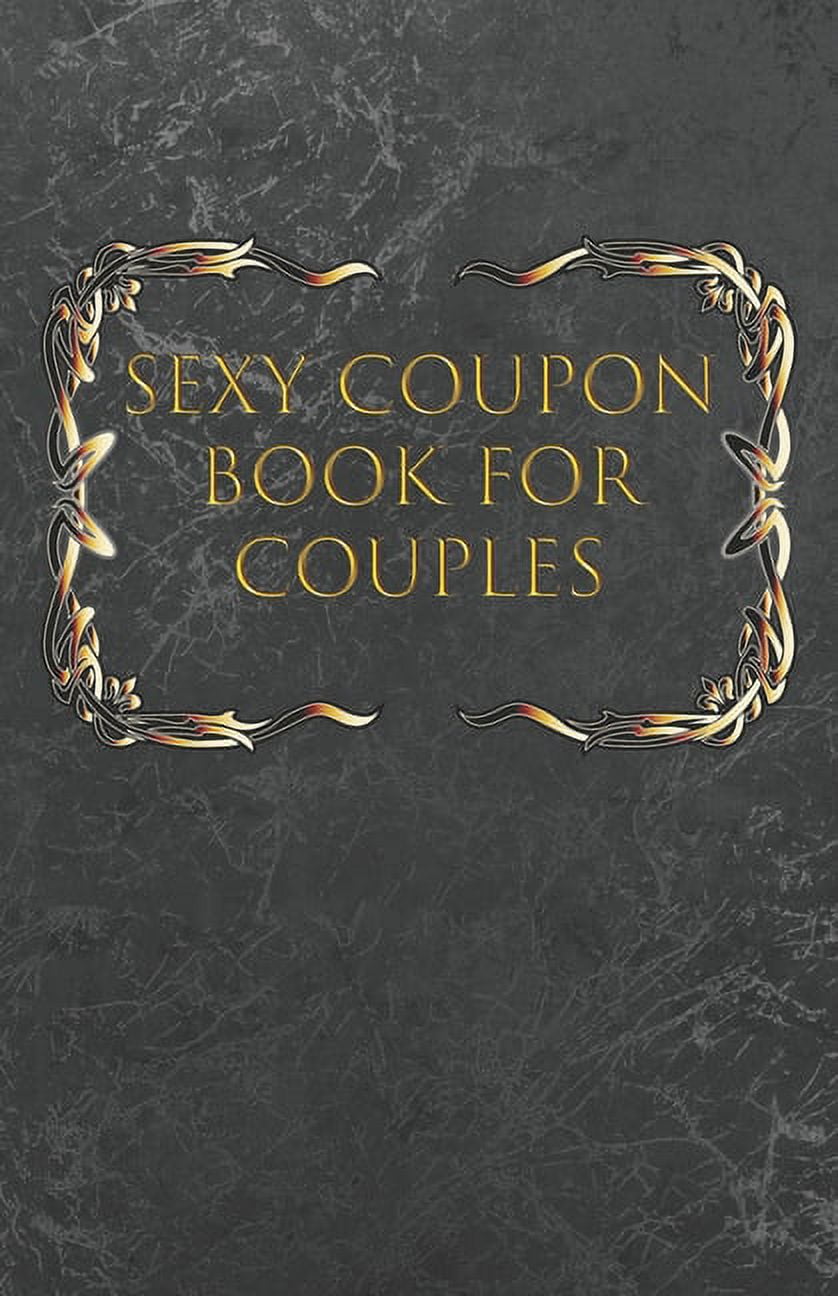 Sexy Coupon Book for Couples : Beautiful luxury black and gold book of sexy  coupons or vouchers for couples. Suggestion are funny and romantic Perfect  for Valentines Day. Ideal gift for lovers