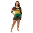 thumbnail image 1 of Sexy Cutout Multicolor Bathing Suit Cover up for Women Knit Beach Dress Crochet Swimwear Coverups Summer Cruise Wear Resort Dresses, 1 of 10