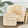 thumbnail image 1 of Sexy Dance 2-Piece Tub Chair Cover Armchair with Cushion Cover, Stretch Plaid Washable Removable Club Sofa Slipcover, Durable Furniture Protector for Living Home, 1 of 2