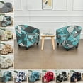 thumbnail image 1 of Sexy Dance 2-Piece Tub Chair Cover Armchair with Cushion Cover, Stretch Plaid Washable Removable Club Sofa Slipcover, Durable Furniture Protector for Living Home, 1 of 4