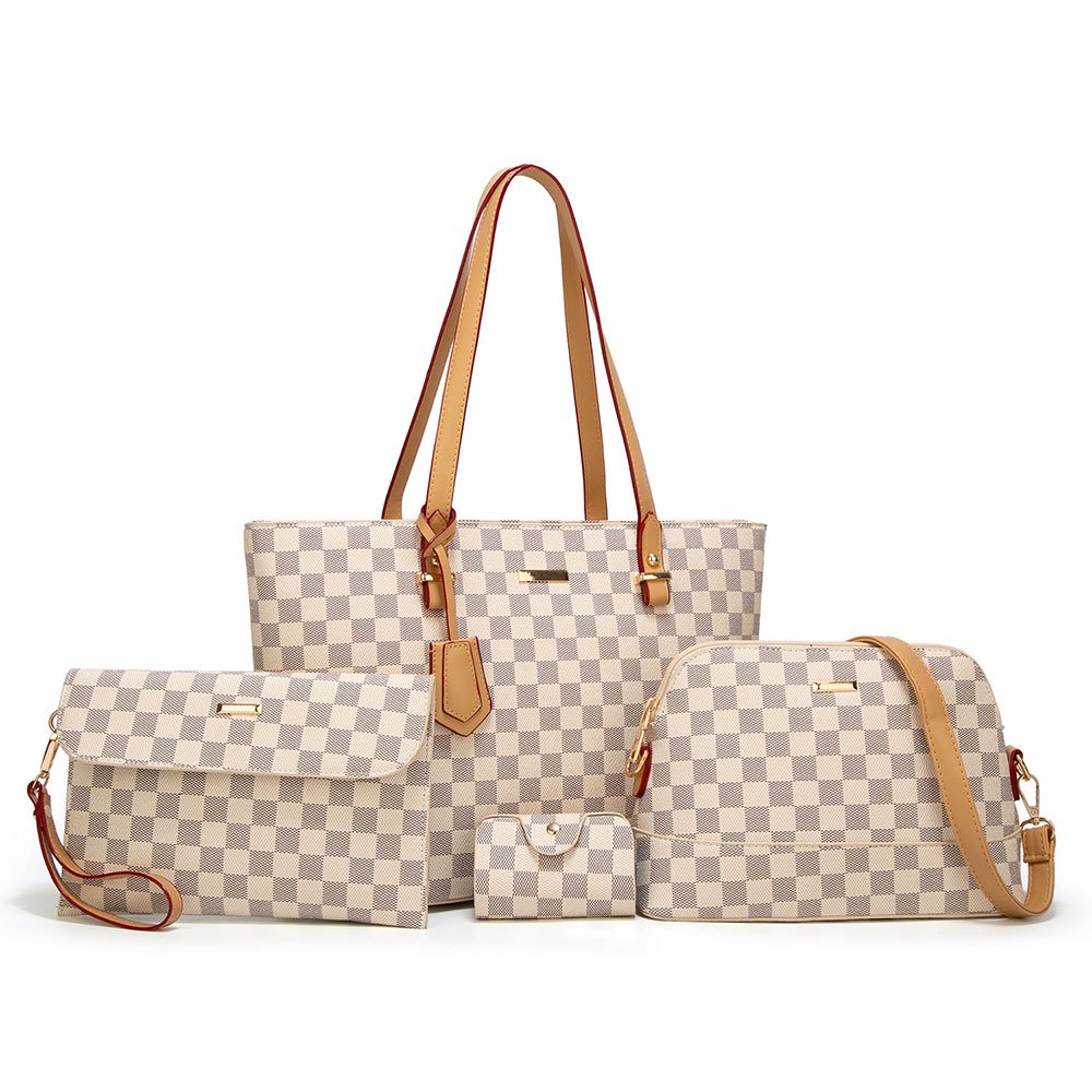 Sexy Dance Checkered Crossbody Bags,Checkered Tote Shoulder Bag,PU
