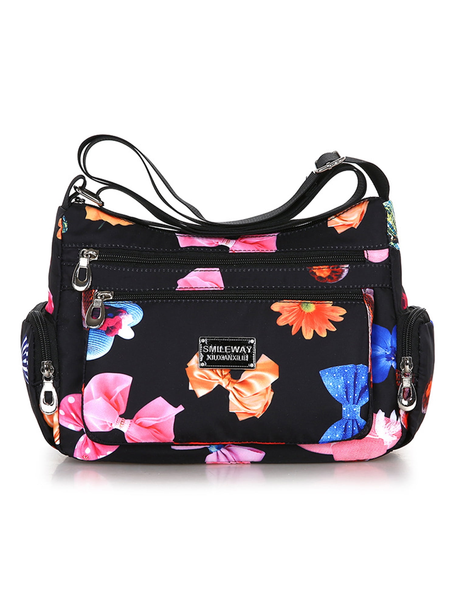 Crossbody Bag for Women - Multi-Pocket Shoulder Bag Lightweight Messenger  Bag Casual Printed Purse Handbag Travel Bag 