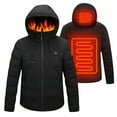 thumbnail image 1 of Sexy Dance Electric Jacket for Men Heated Coat Hooded Outwear Winter Outdoor Thermal Jackets with 10000mAh Power Bank, 1 of 10