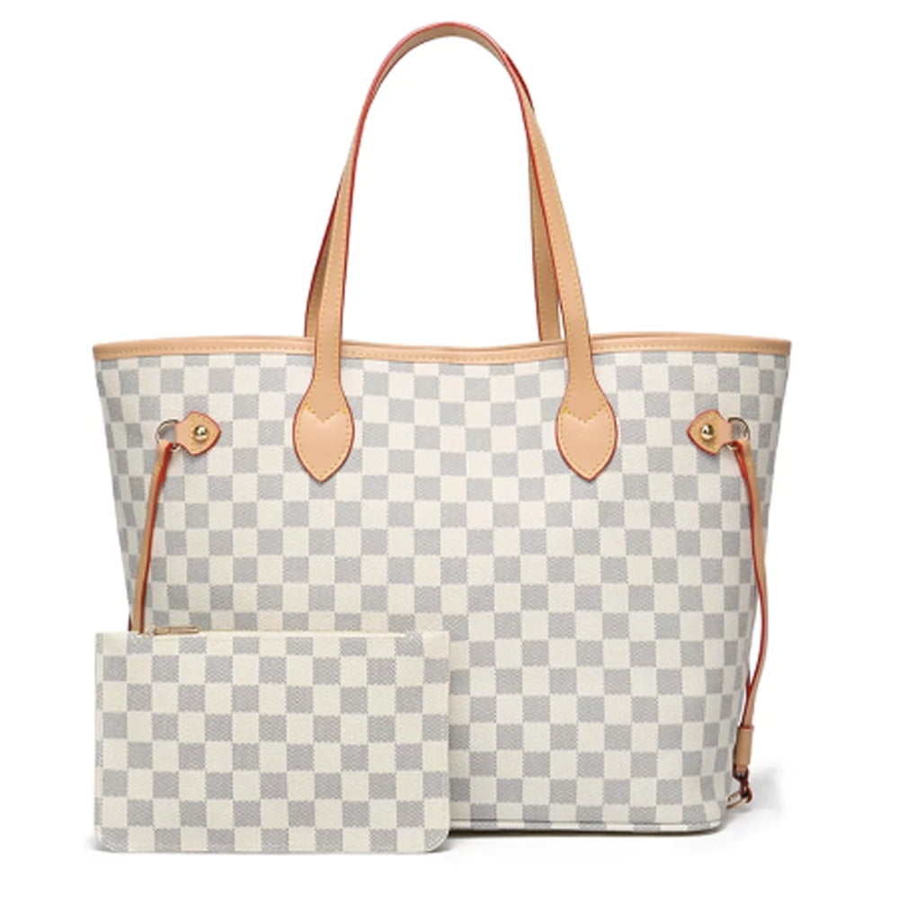 Sexy Dance Checkered Crossbody Bags,Checkered Tote Shoulder Bag,PU
