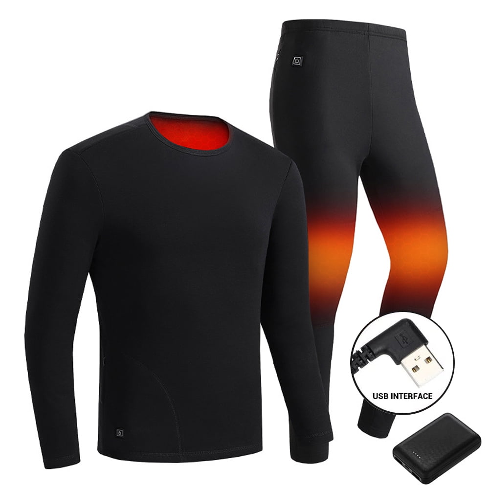 Heated Thermal Underwear Women Underwear Set (Top + Pants) 3 Heat Settings USB  Electric Heater (Color : Men's Black, Size : Medium) : : Clothing,  Shoes & Accessories