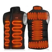 Sexy Dance Heated Vest For Men Women Unisex Electric Heated Coat without Power Bank USB Rechargeable Washable Heated Jacket Outdoor Fishing Hunting Waistcoat Hiking Vest