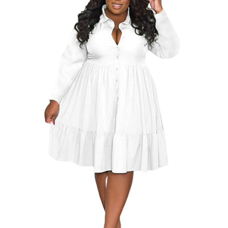 White dresses for big ladies hotsell