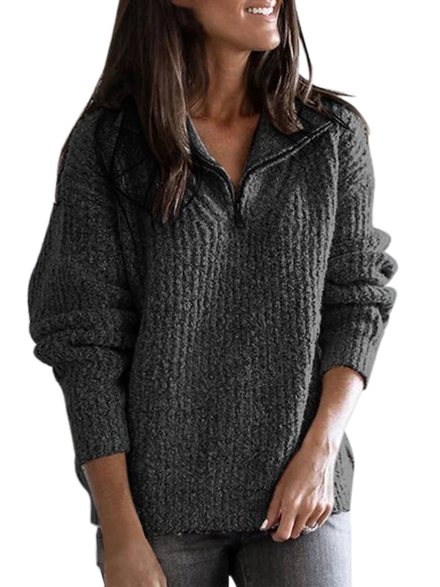 Half zip jumper ladies sale
