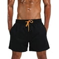 Sexy Dance Men Athletic Swim Boardshorts With Pockets Surfing Beachwear