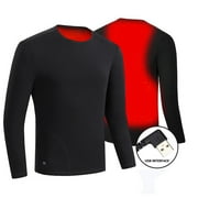 SEXY DANCE Men Women Heated Underwear Top with Pants Set Washable USB Charging Electric Thermal Heating Insulated Clothes with 3 Level Temperature Setting Cold-Proof Underwear Outdoor Winter Heating