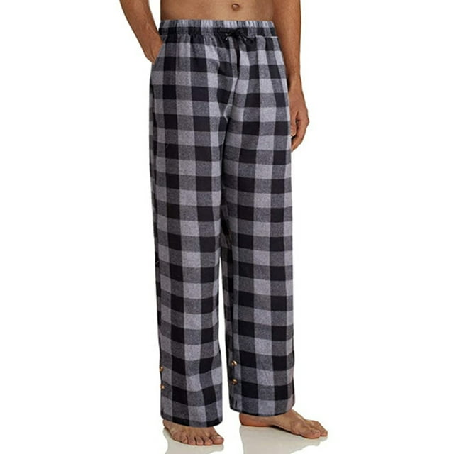 Sexy Dance Men's Woven Comfy Pajama Buffalo Lounge Pants Plaid PJ ...