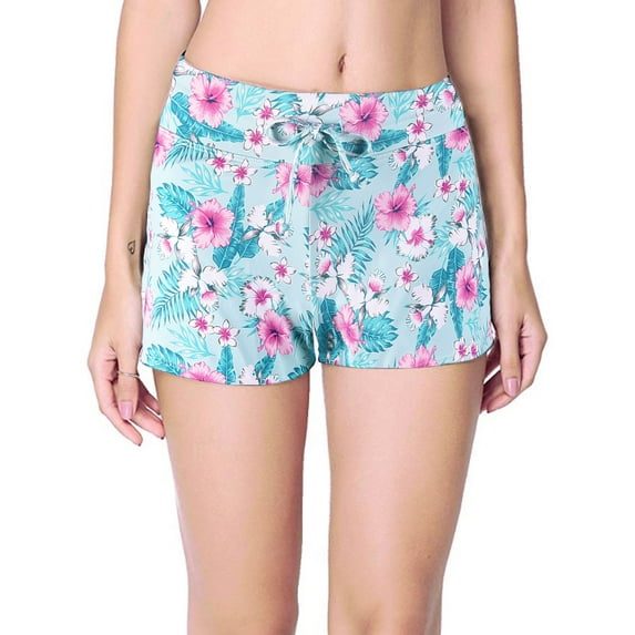 Sexy Dance Plus Size Ladies Women Swim Shorts High Waist Bikini Tankini Bottoms Swim Briefs Swimming Pants Beach Shorts Swimwear Swimsuit Beachwear Bathing Suit Swimming Elastic Waistband