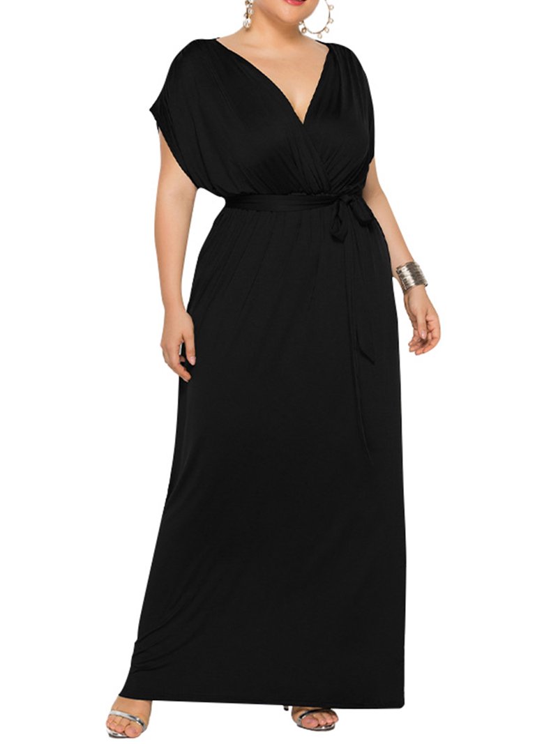 Sexy Dance Plus Size Womens Elegant Long Maxi Dress V Neck Belt Loose  Dresses Cocktail Evening Party Bridesmaid Wedding Dresses for Women -  Walmart.com