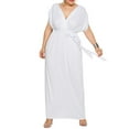 thumbnail image 1 of Sexy Dance Plus Size Womens Elegant Long Maxi Dress V Neck Belt Loose Dresses Cocktail Evening Party Bridesmaid Wedding Dresses for Women, 1 of 3