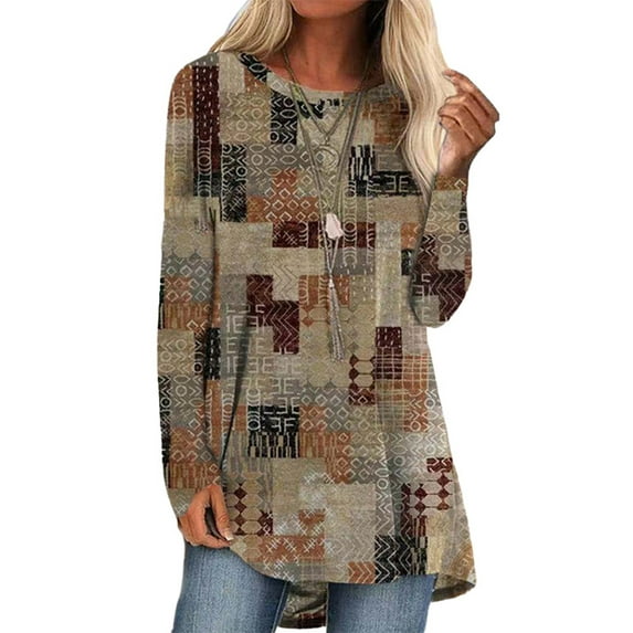 Sexy Dance Summer Short/Long Sleeve Flowy Tunic Tops for Women High Low Hem Boho Kaftan T Shirt Lady Plus Size Round Neck Blouse Tee
