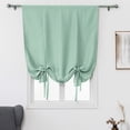 thumbnail image 1 of Sexy Dance Tie up Blackout Curtain for Bathroom Kitchen,Adjustable Balloon Roman Curtains for Small Window,Room Darkening Valance Shades Drapes Panel Rod Pocket,Mint Green,30" x 54", 1 of 6