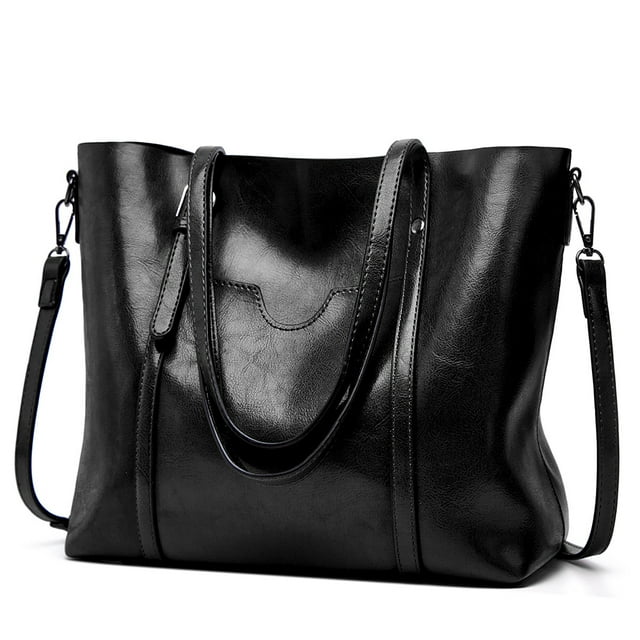 Sexy Dance Tote Bags for Women Vintage Leather Purses and Handbags Ladies Work Office Daily Shoulder Crossbody Bag,Black