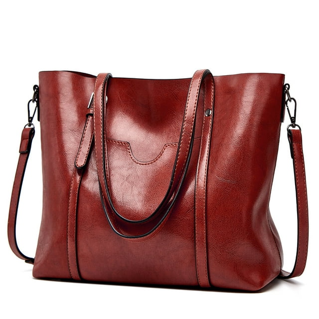 Sexy Dance Tote Bags for Women Vintage Leather Purses and Handbags Ladies Work Office Daily Shoulder Crossbody Bag,Claret