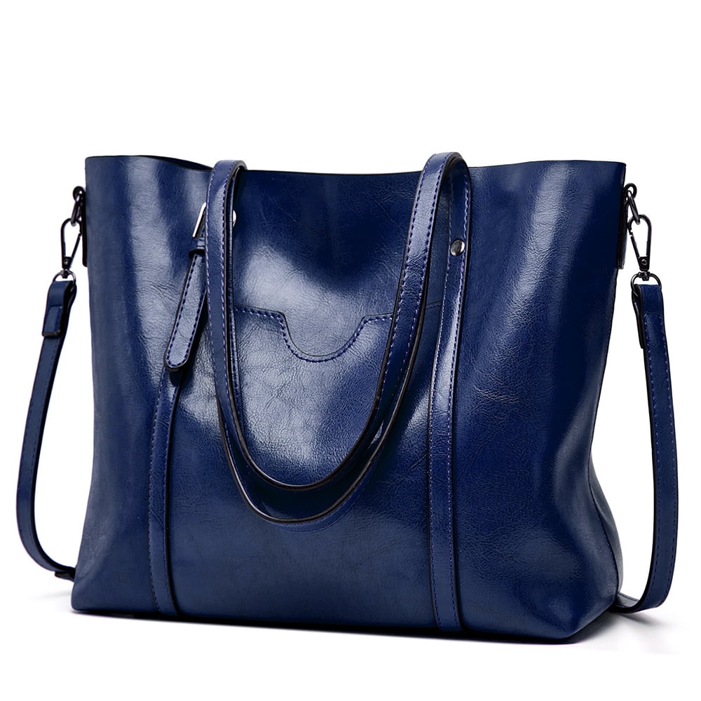 Sexy Dance Tote Bags for Women Vintage Leather Purses and Handbags Ladies Work Office Daily Shoulder Crossbody Bag,Dark Blue - image 1 of 5