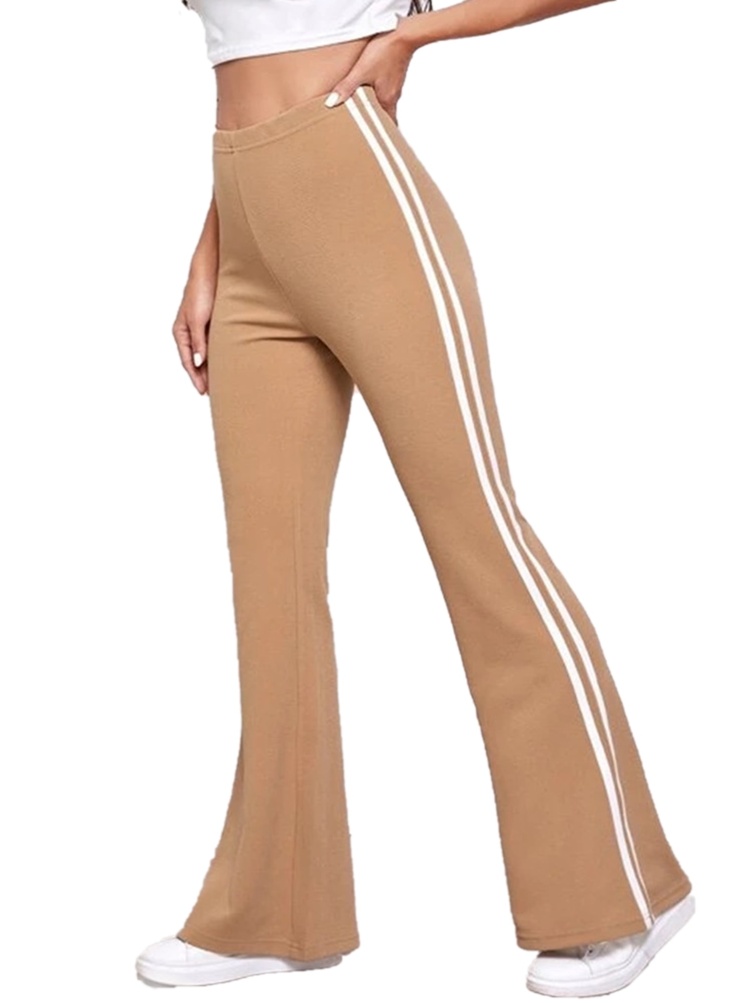 Ladies flared jogging bottoms sales