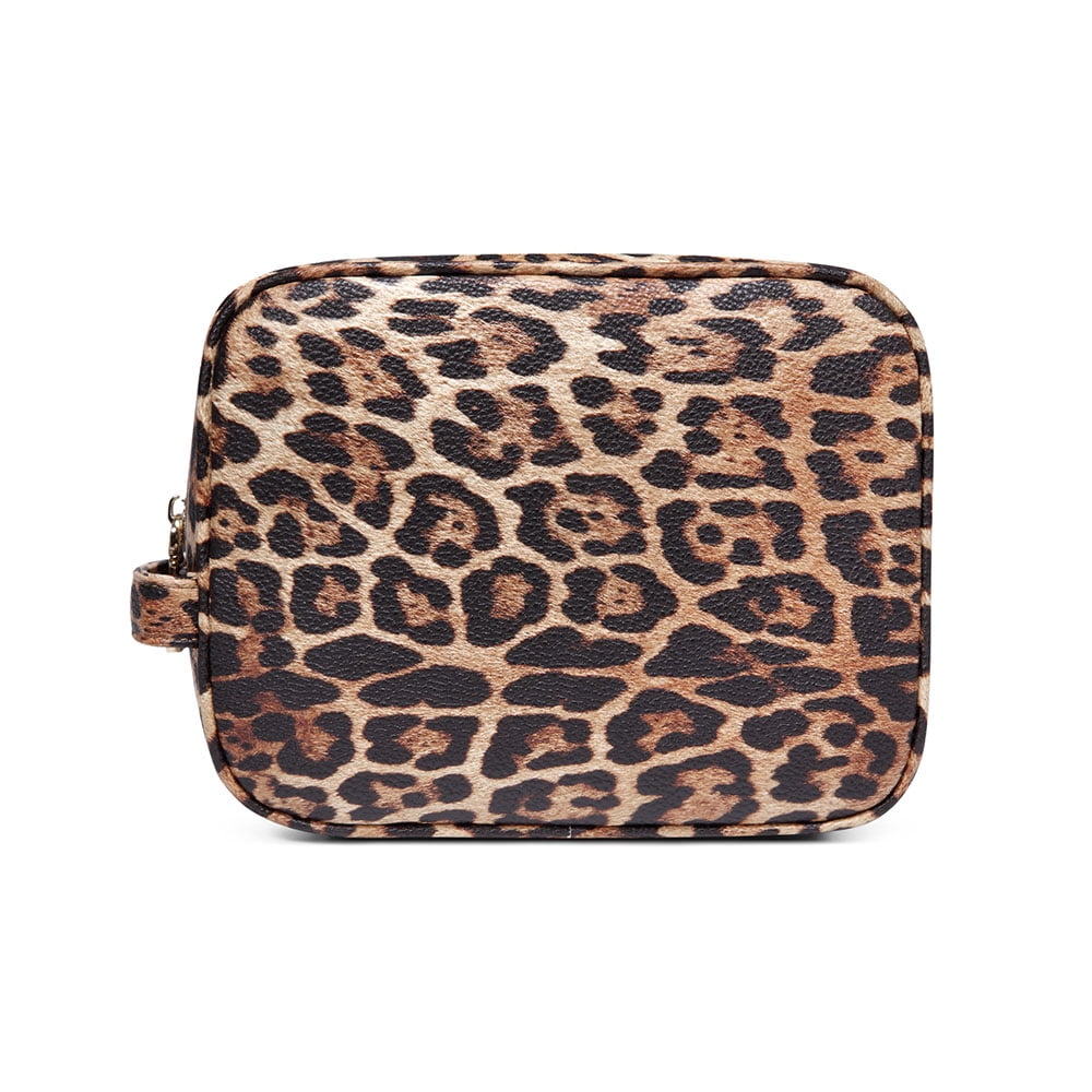 Sexy Dance Leather Makeup Bag,Checkered Design Cosmetic Bag,Zipper Pouch,Travel  Wash Toiletry Bag 