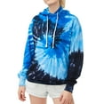 thumbnail image 1 of Sexy Dance Women Hoodie Sweatshirts Casual Tunic Long Sleeve Tie Dye Pullover with Drawstring and Pocket, 1 of 2