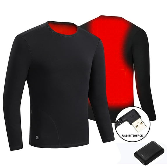 Sexy Dance Women Men Heating Clothing Intelligent Constant Temperature Suit Winter Heated Underwear USB Hot Clothes Thermal Underwear (10000mAH Power Supply Optional)