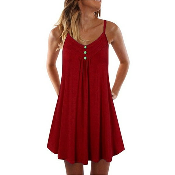 Sexy Dance Women Summer Nightgown Solid Color Sleeveless Nightshirts Casual Pleated Short Sleep Dress Pajamas