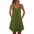 thumbnail image 1 of Sexy Dance Women Summer Nightgown Solid Color Sleeveless Nightshirts Casual Pleated Short Sleep Dress Pajamas, 1 of 6