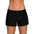 thumbnail image 1 of Sexy Dance Women Swim Shorts High Waist Swimsuit Bottom Tankini Quick Dry Board Boyshorts Solid Beach Swim Trunks, 1 of 3