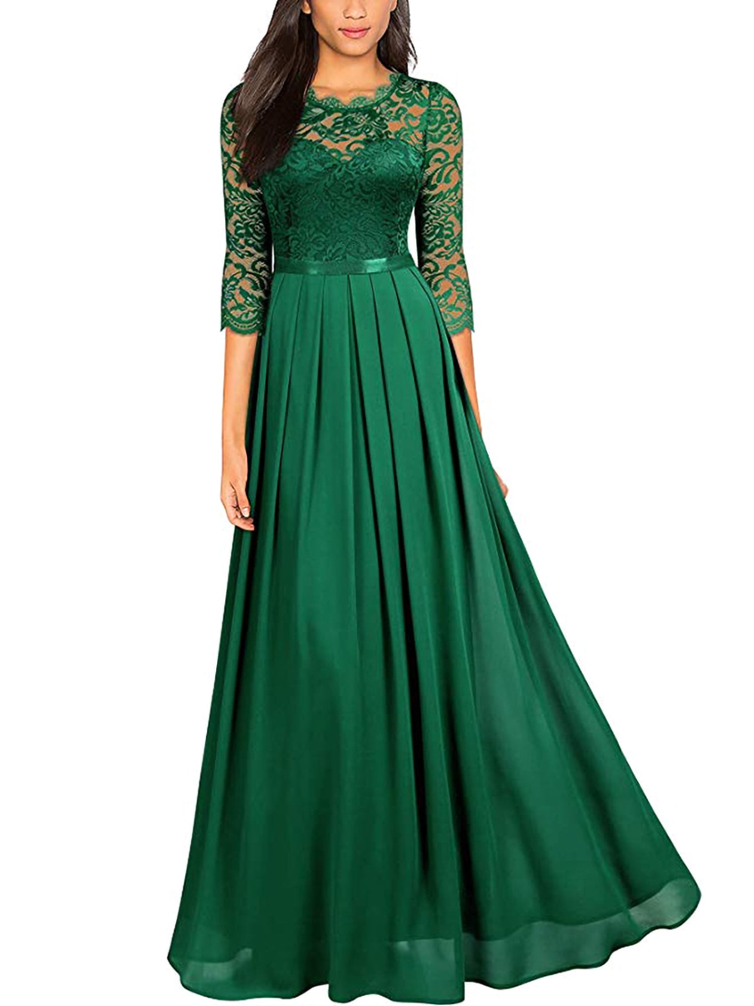 Sexy Dance Women's Long Chiffon Lace Evening Formal Party Ball Gown Prom  Bridesmaid Dress Ladies Elegant Off Shoulder A-Line Evening Gowns Wedding  Party Dresses for Women - Walmart.com